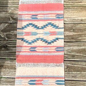 Southwestern Native Table Runner Center Rug Ethnic Aztec Indian Western 64 x 14"